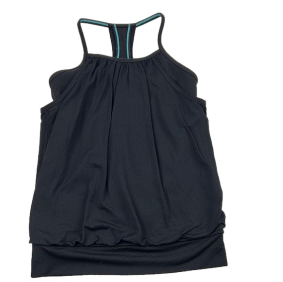 Ivivva by Lululemon Racerback Layered Black Exercise Tank Top - Picture 1 of 6